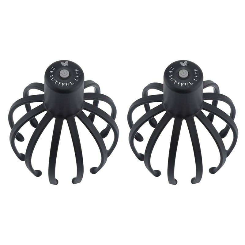 Rechargeable Octopus Head Massager with Vibration Settings