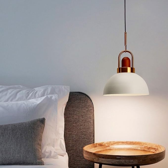 Modern Nordic Pendant Light with Adjustable Height and Metal Glass Design