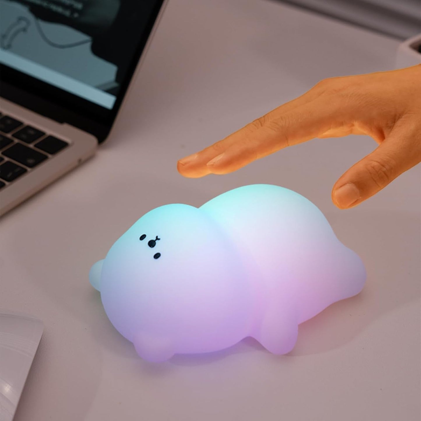 Rechargeable Bear Night Light with Color-Changing Glow