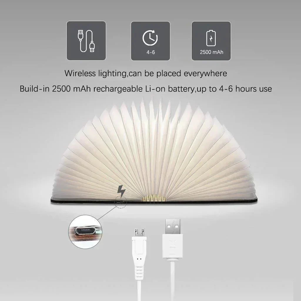 Rechargeable LED Book Lamp with Sensor Control