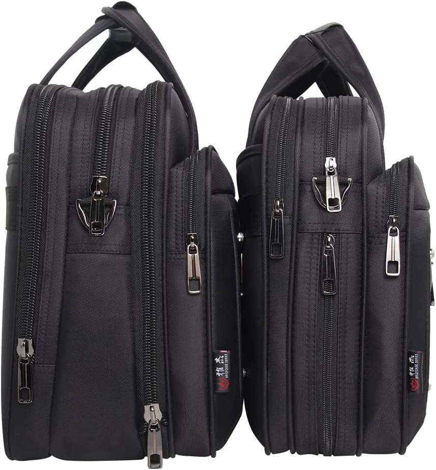 Men's Canvas Laptop Tote Bag for 17-19 Inch Laptops