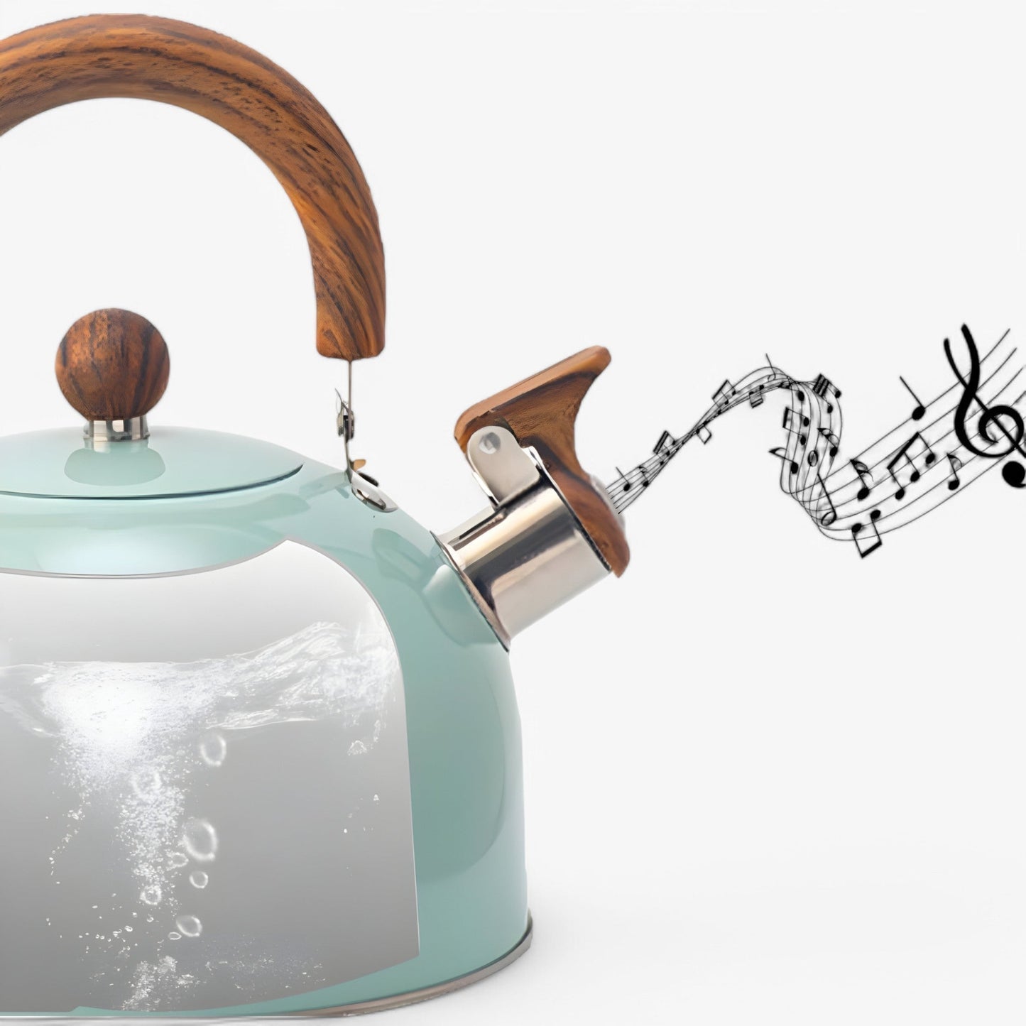 Stainless Steel Whistling Kettle 2.5L Induction Tea Pot