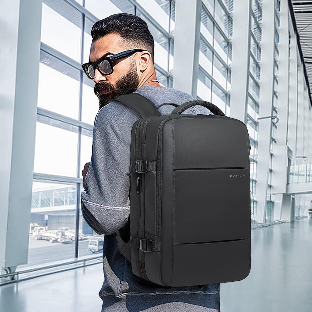 Expandable Waterproof Travel Backpack 26-45L with Laptop Sleeve and Duffle Carry