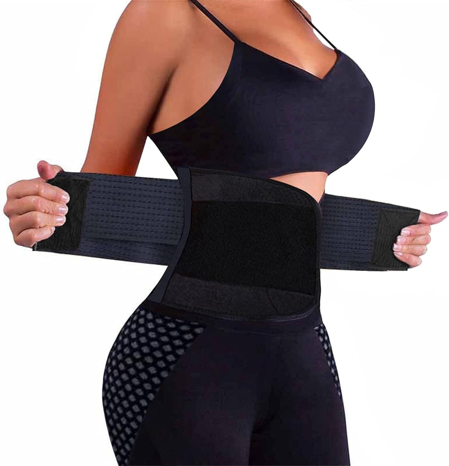 Neoprene Waist Trainer Belt with Lumbar Support for Men and Women
