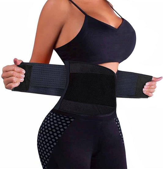 Neoprene Waist Trainer Belt with Lumbar Support for Men and Women