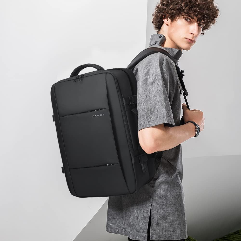 Expandable Waterproof Travel Backpack 26-45L with Laptop Sleeve and Duffle Carry