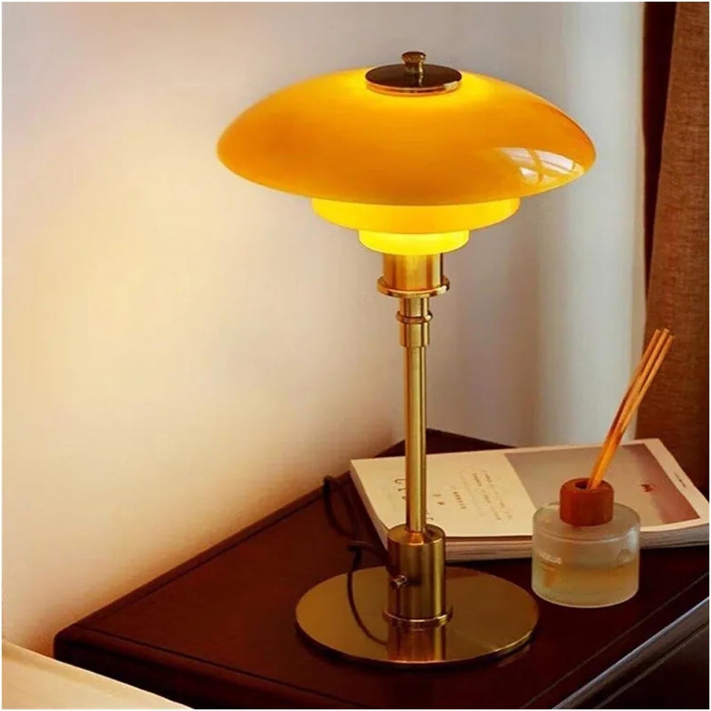 Nordic Glass LED Table Lamp - Contemporary Scandinavian Design