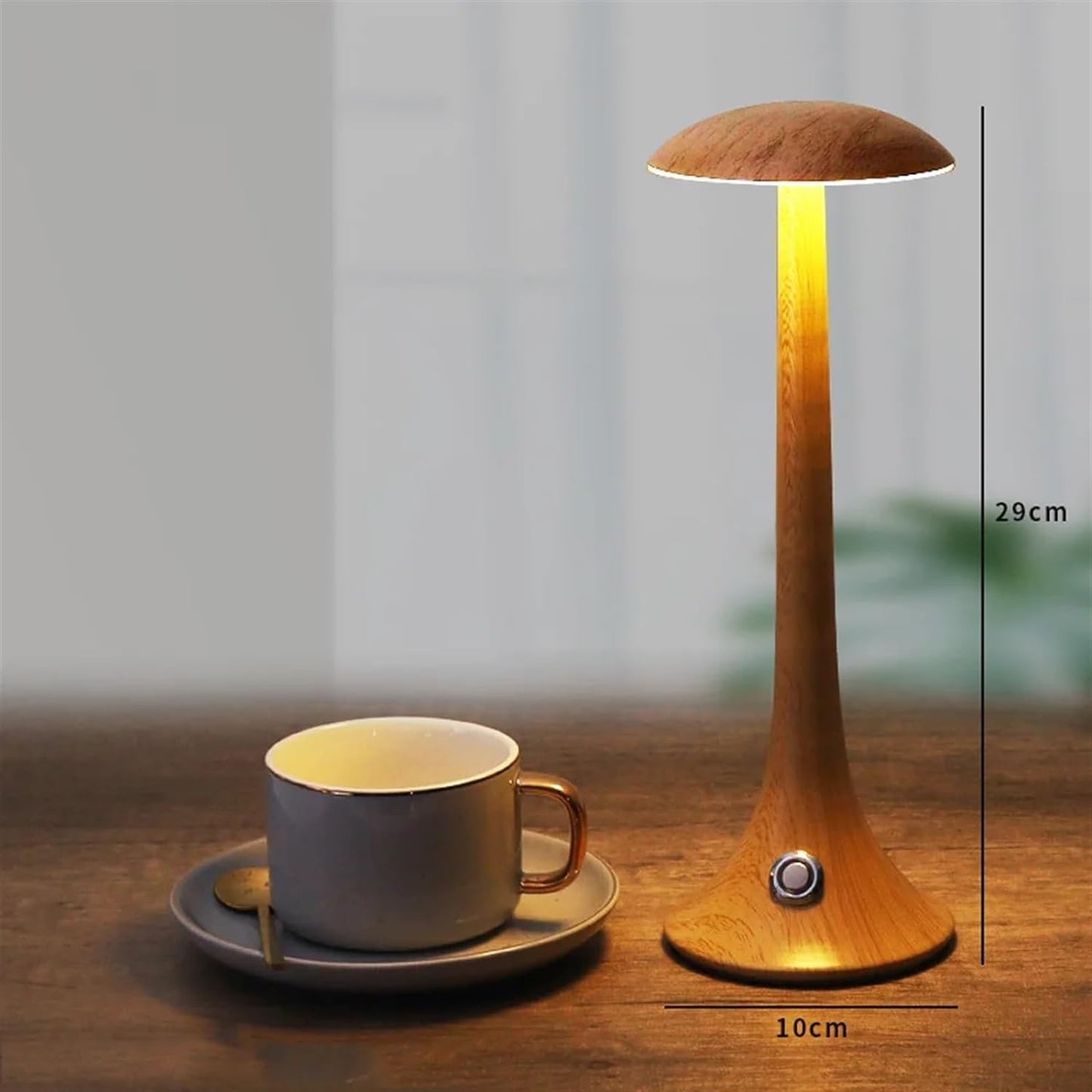 Rechargeable LED Mushroom Table Lamp with Touch Control
