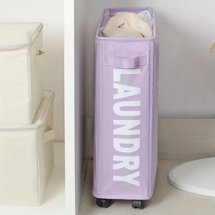 Foldable Fabric Laundry Basket in Hemp Style