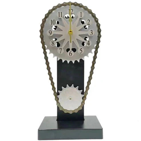 Silent Rotating Chain Clock with Adjustable Speed