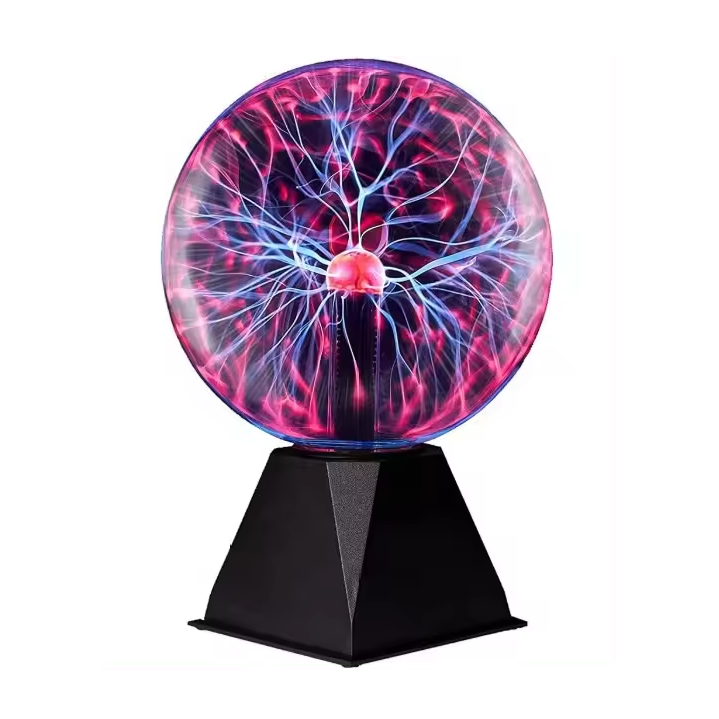 Plasma Ball Nightstand Lamp with Colorful Light Display
