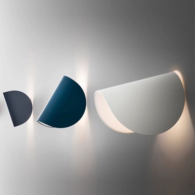 Geometric LED Wall Light in Metal - 4 Color Options