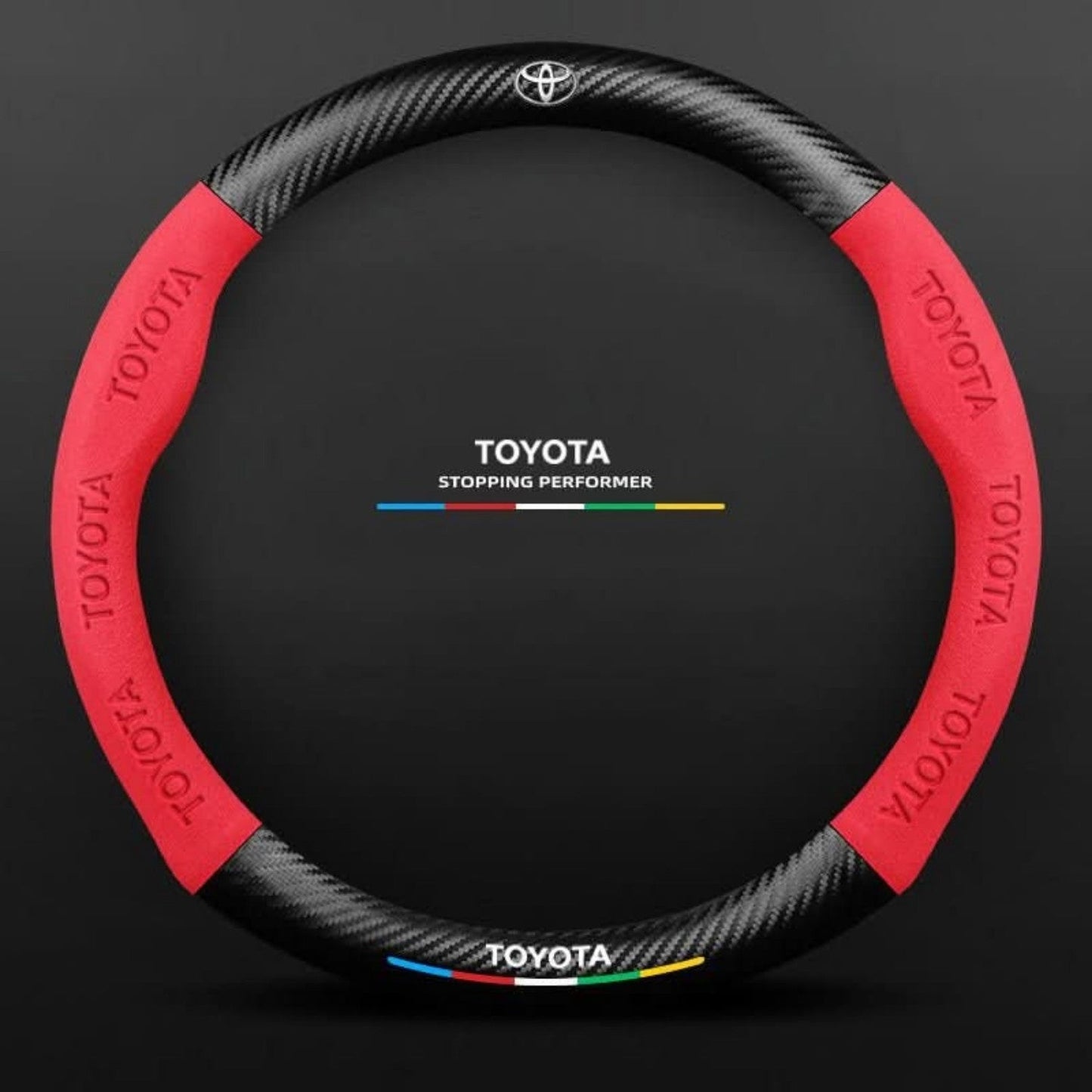 Breathable Anti-Slip Synthetic Leather Steering Wheel Cover