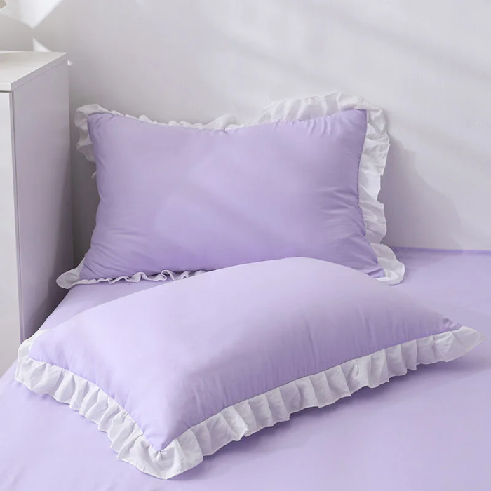 Coquette Ruffled Cotton Pillowcase