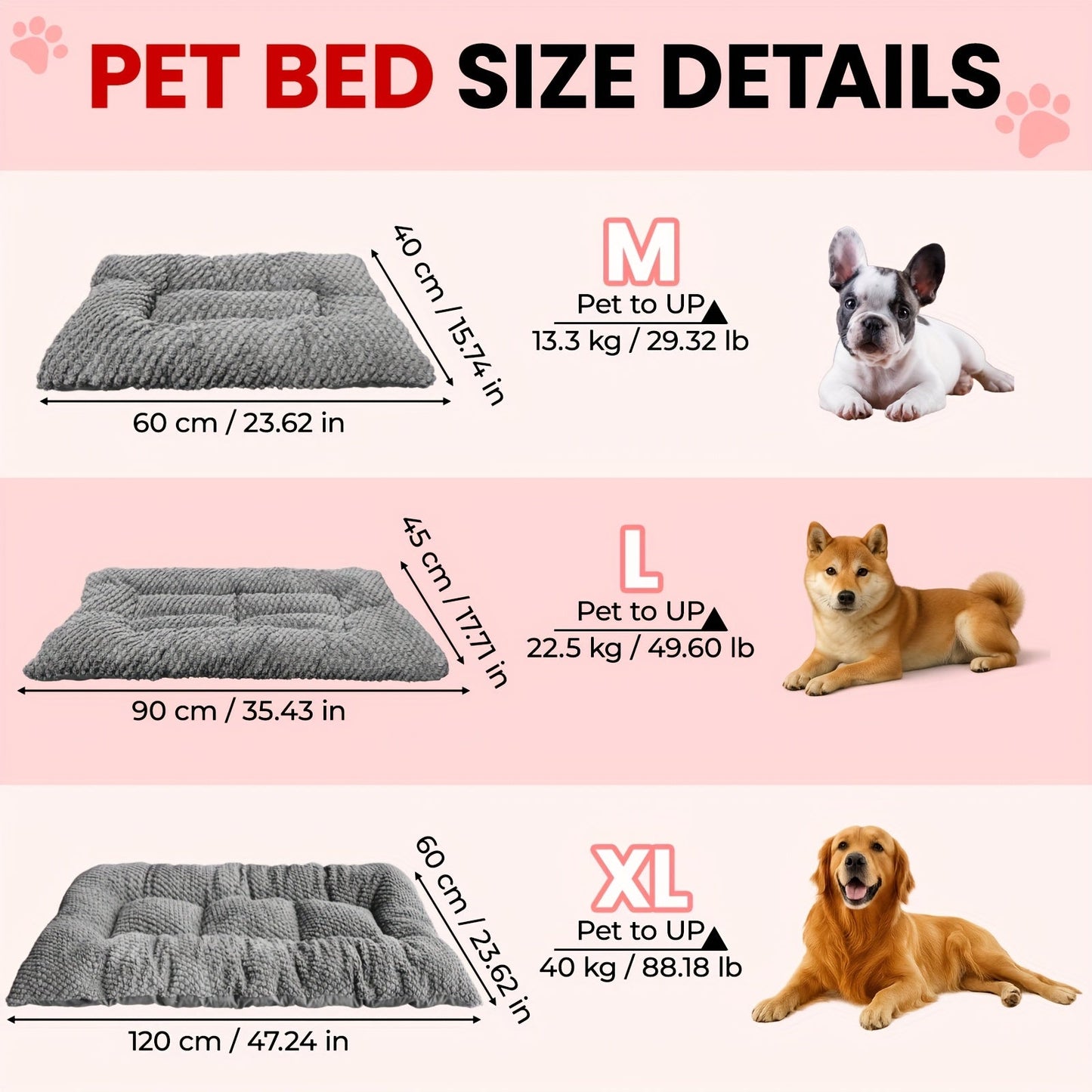 Soft Polyester Dog Pillow with Padded Support and Spacious Design