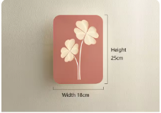 Minimalist LED Wall Lamp in Aluminum and Acrylic