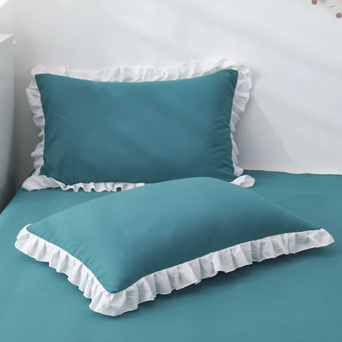 Coquette Ruffled Cotton Pillowcase