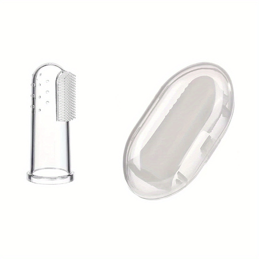 Soft Silicone Finger Toothbrush for Infants - Gentle Oral Care and Teething Relief