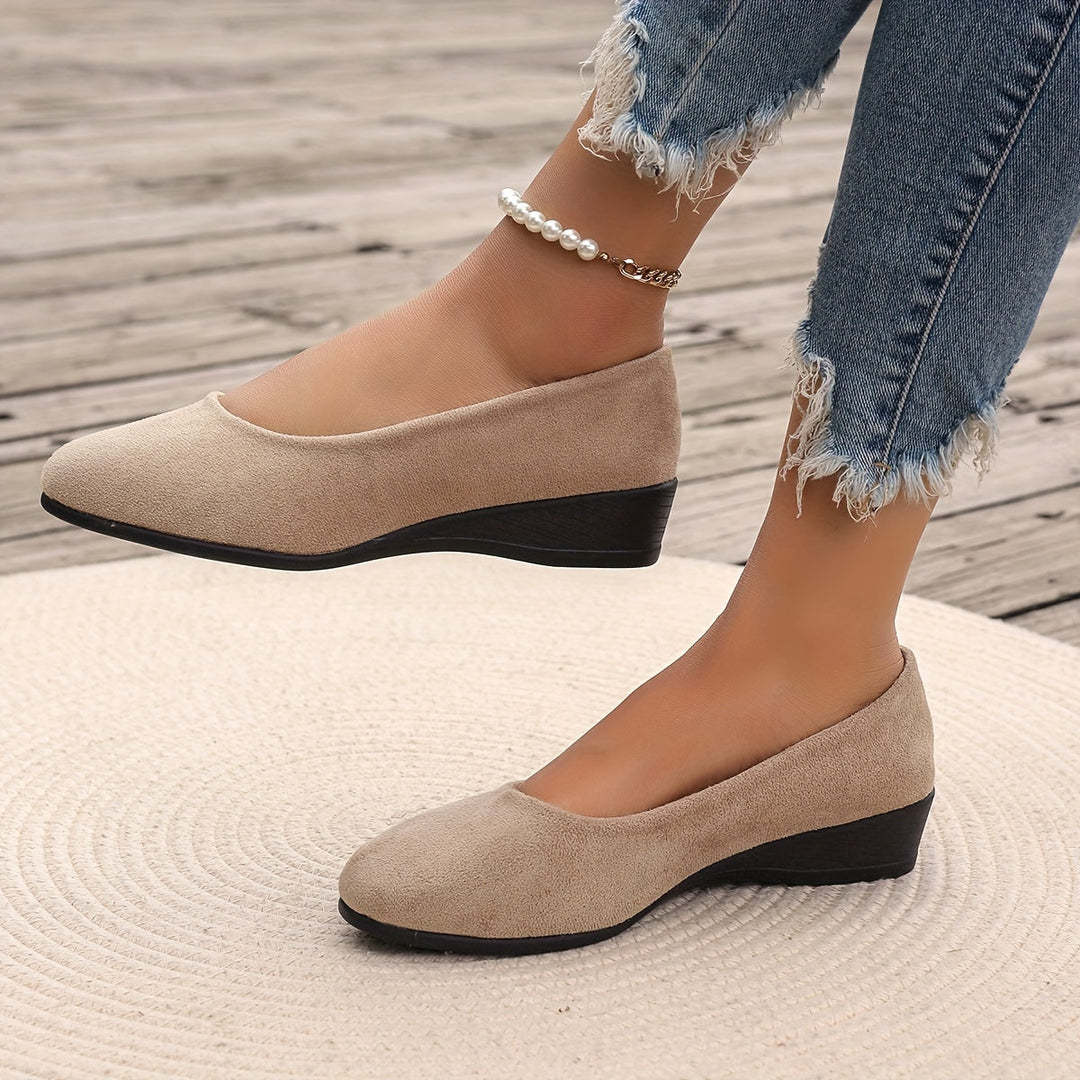 Éliane | Comfortable Wedge Heel Flats