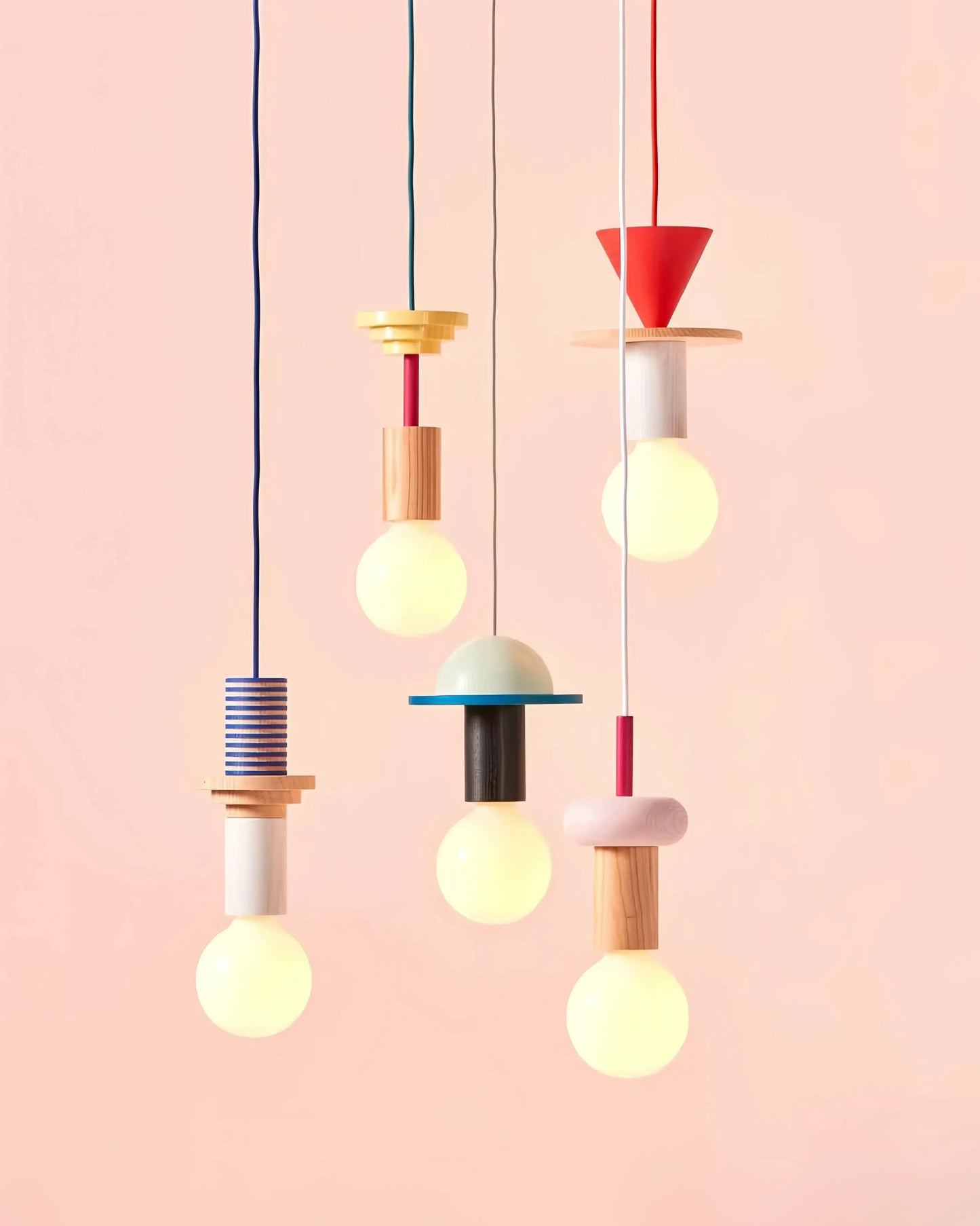 Geometric Memphis Chandelier - Designer Elegance