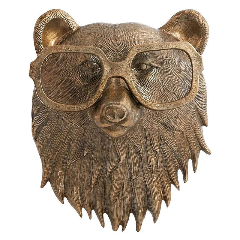 Bronze Resin Deer Head Wall Sculpture
