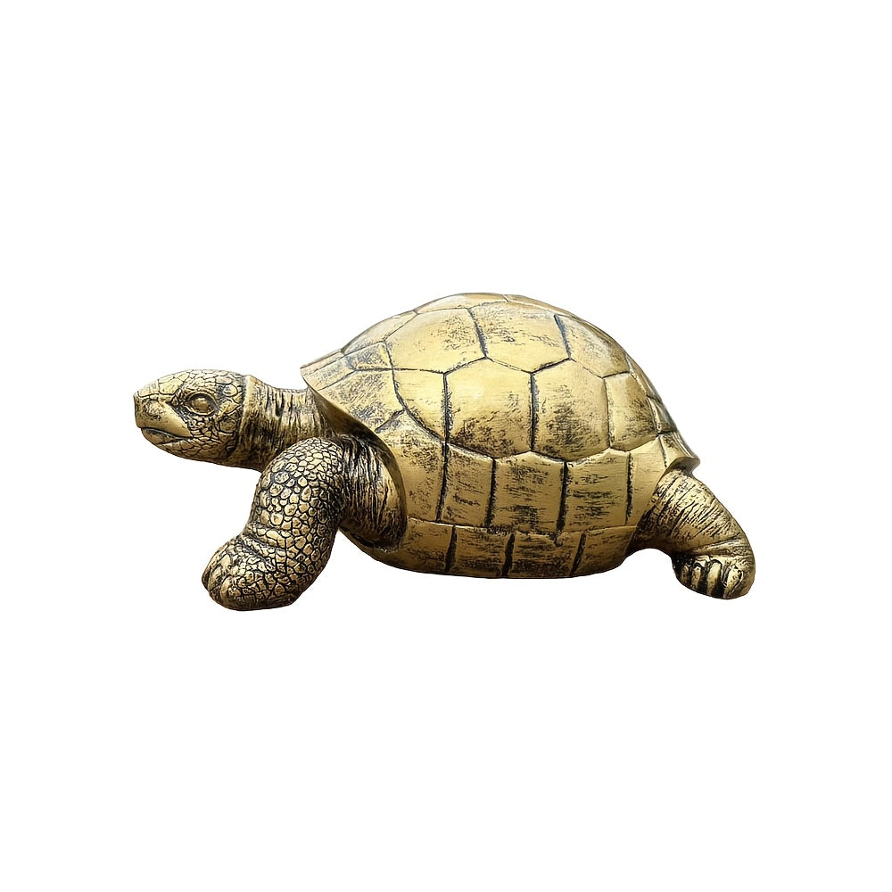 Resin Decorative Turtle Figurine for Garden and Outdoor Spaces