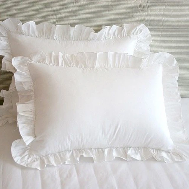 Coquette Ruffled Cotton Pillowcase