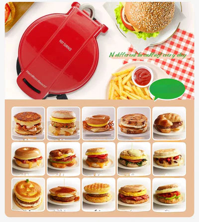 Manual Multifunctional Burger Press with Non-Stick Surface