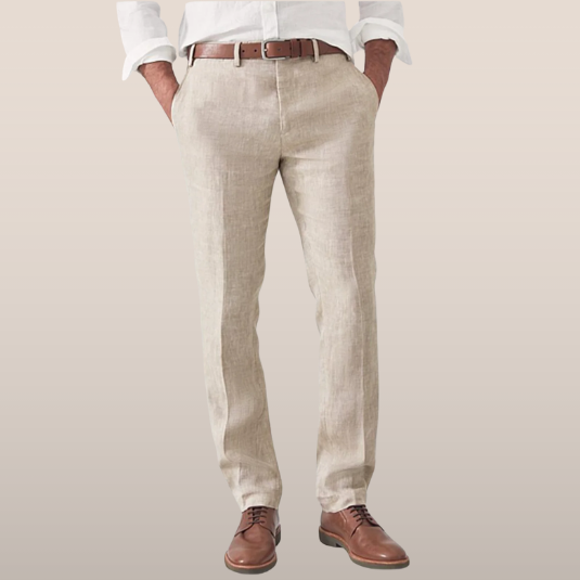 Breathable Linen Summer Pants for Men - Modern Straight Cut