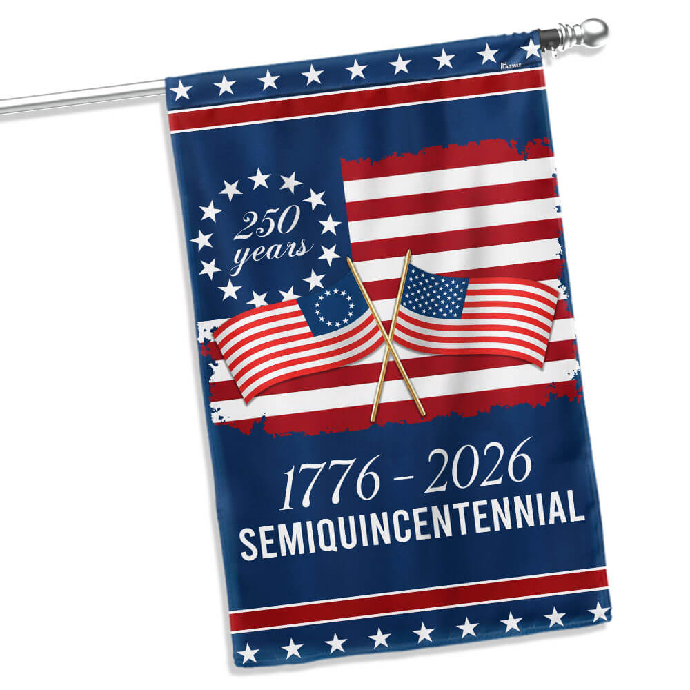 American Flag 250th Anniversary Garden Flag Double-Sided Decorative Banner