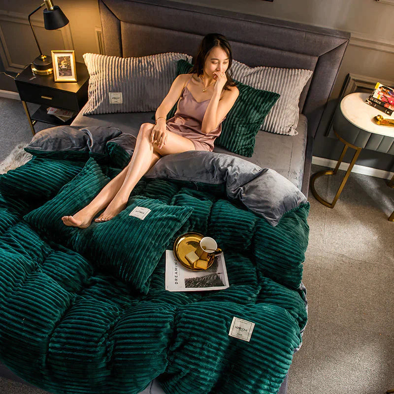 Luxurious Velvet Fleece Duvet Cover for Ultimate Comfort