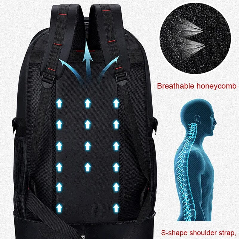 Waterproof Hiking Backpack with Large Capacity and Ergonomic Design