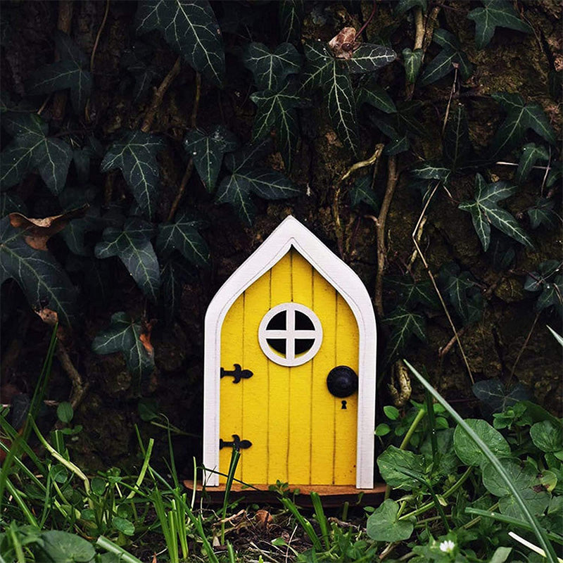 Miniature Wooden Fairy Door for Imaginative Decor