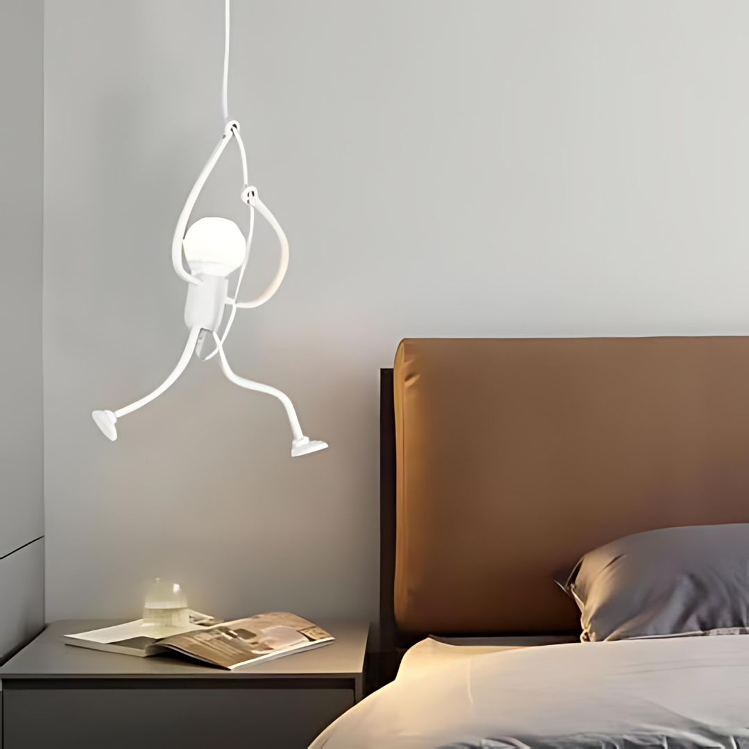 Adjustable Retro Pendant Lamp in Black or White