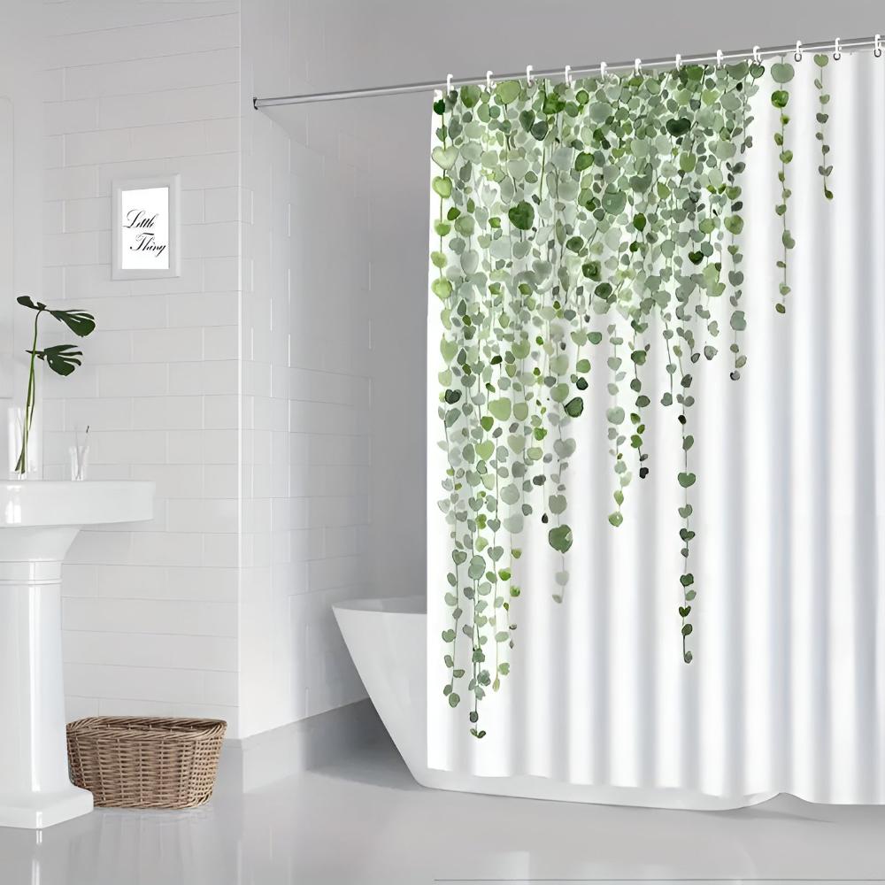 Leaf Drop Vine Polyester Shower Curtain