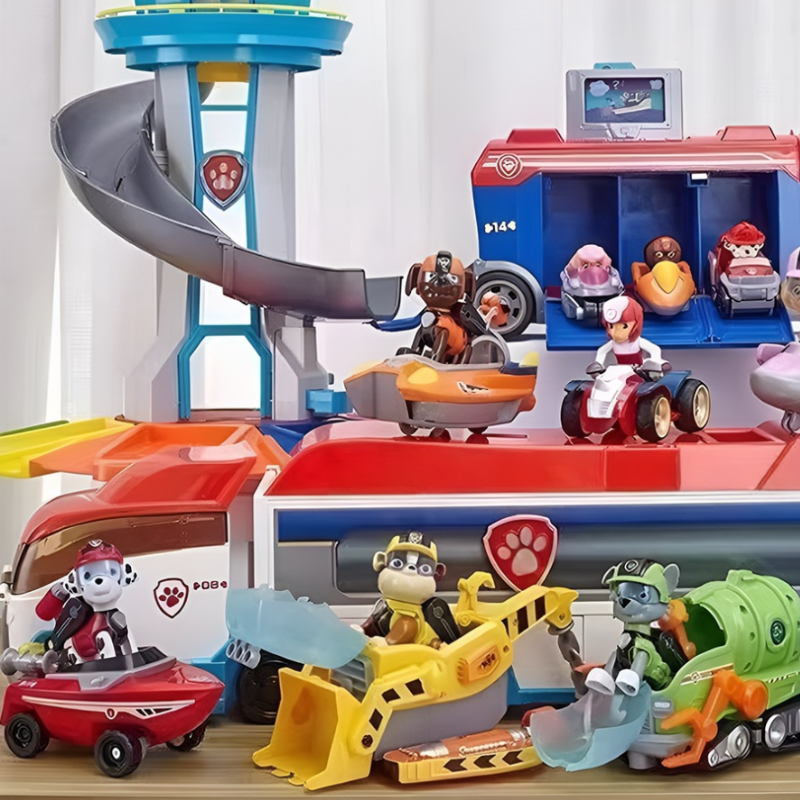 Kids Adventure Tower Playset with Vehicles and Figures