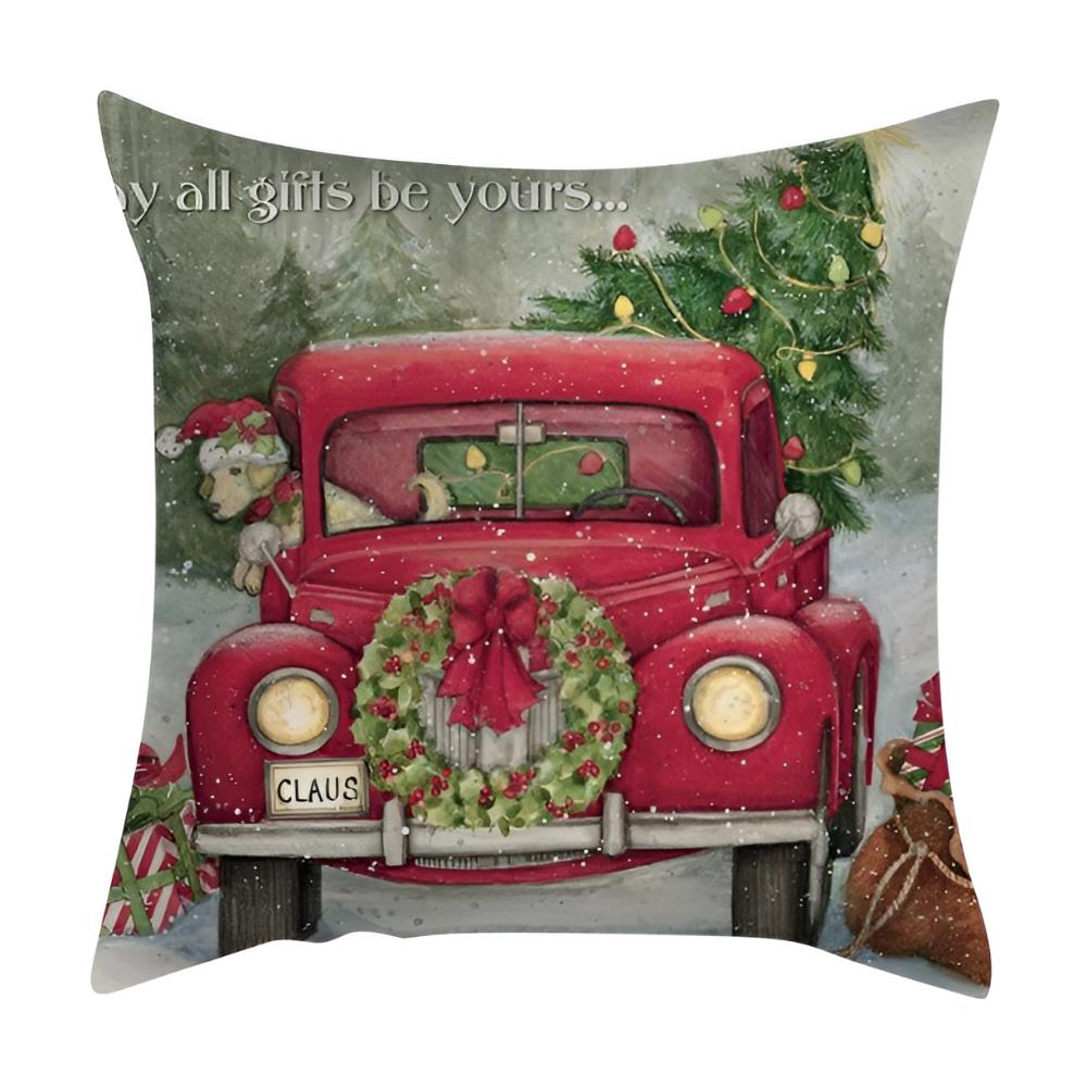 Christmas Cardinal Print Cushion Cover