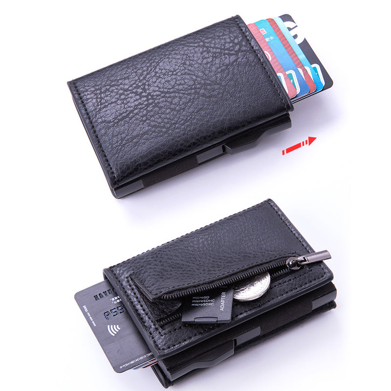 Automatic RFID-Blocking Side-Slider Card Holder