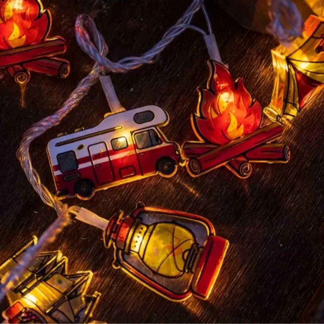 LED Mood Lighting Garland with Camping Themes
