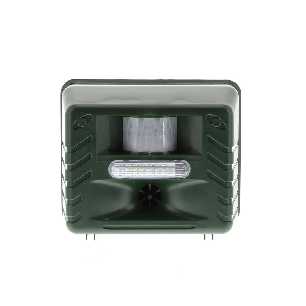 Ultrasonic Woodpecker Repeller with Sonic Alarms and Flashing Lights