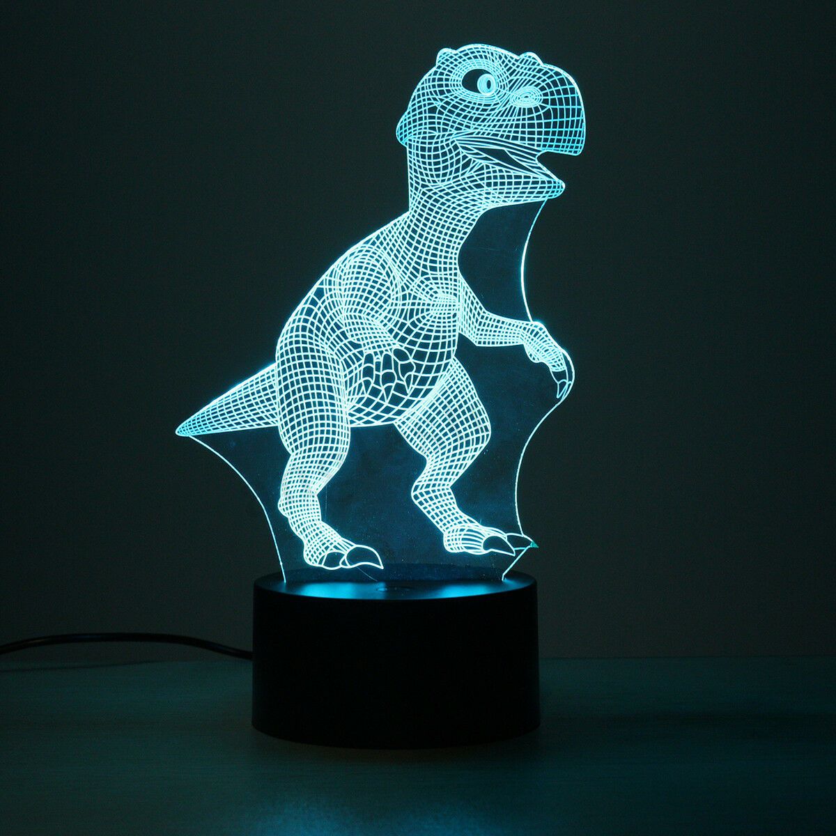 3D Color-Changing T-Rex Dinosaur Night Light