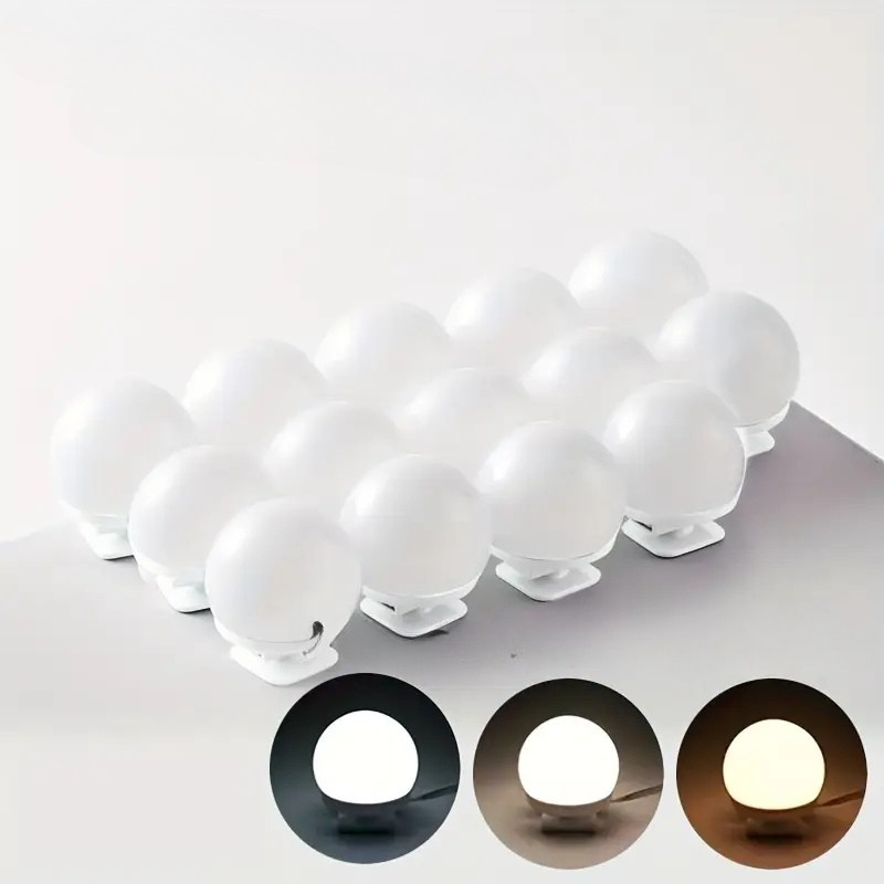 Dimmable LED Mirror Lighting with Adjustable Brightness and Color Temperature