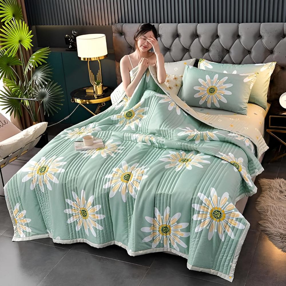 Sunny Daisy Double-Sided Velvet Blanket