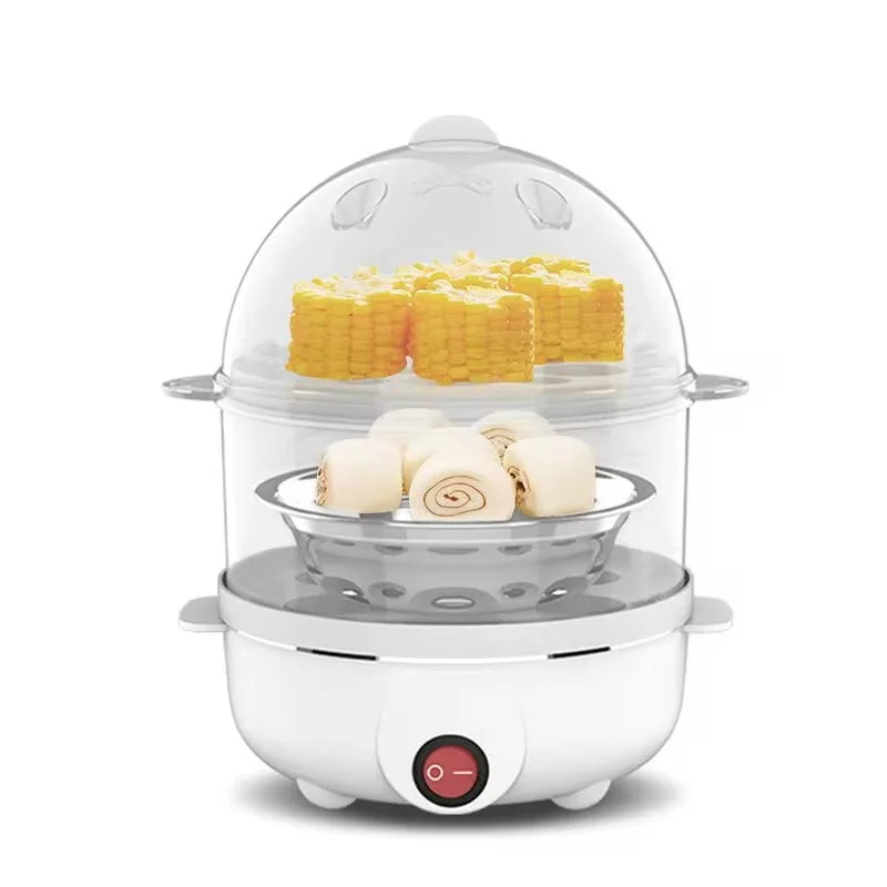 Double Layer Electric Egg Cooker and Steamer
