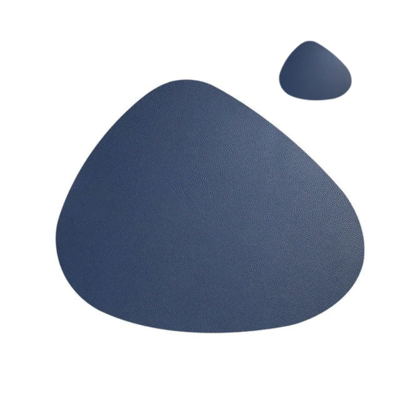 Pebble Design Placemat and Coaster Set in Multiple Colors