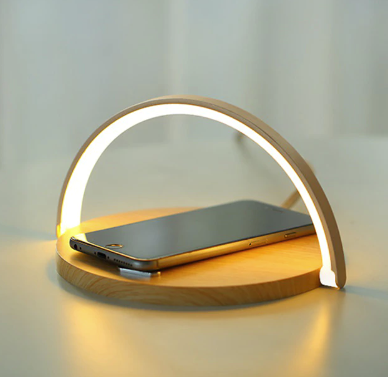 3-in-1 Wireless Charging Night Light with Adjustable LED Lamp