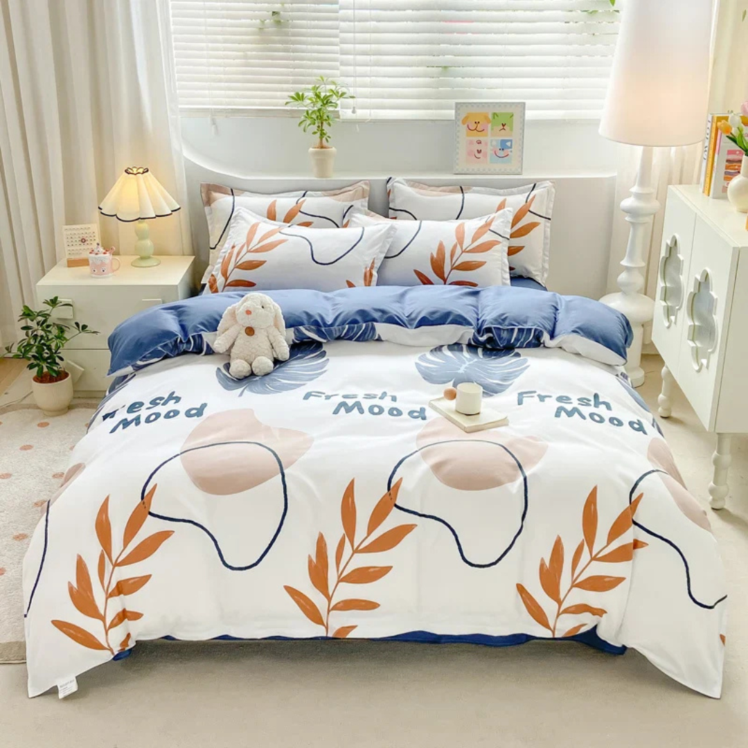 Luxury Soft Polyester Duvet Cover Set with Pillowcases