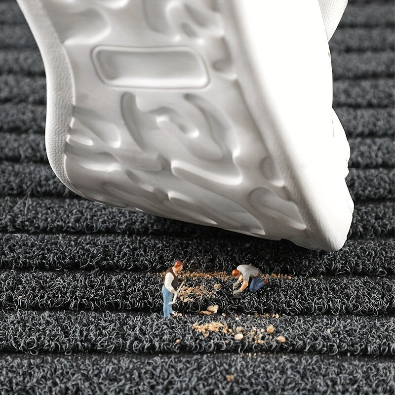 All-Weather Slip-Resistant Doormat – Stain and Fade Resistant Low Profile Mat for Indoor and Outdoor Use