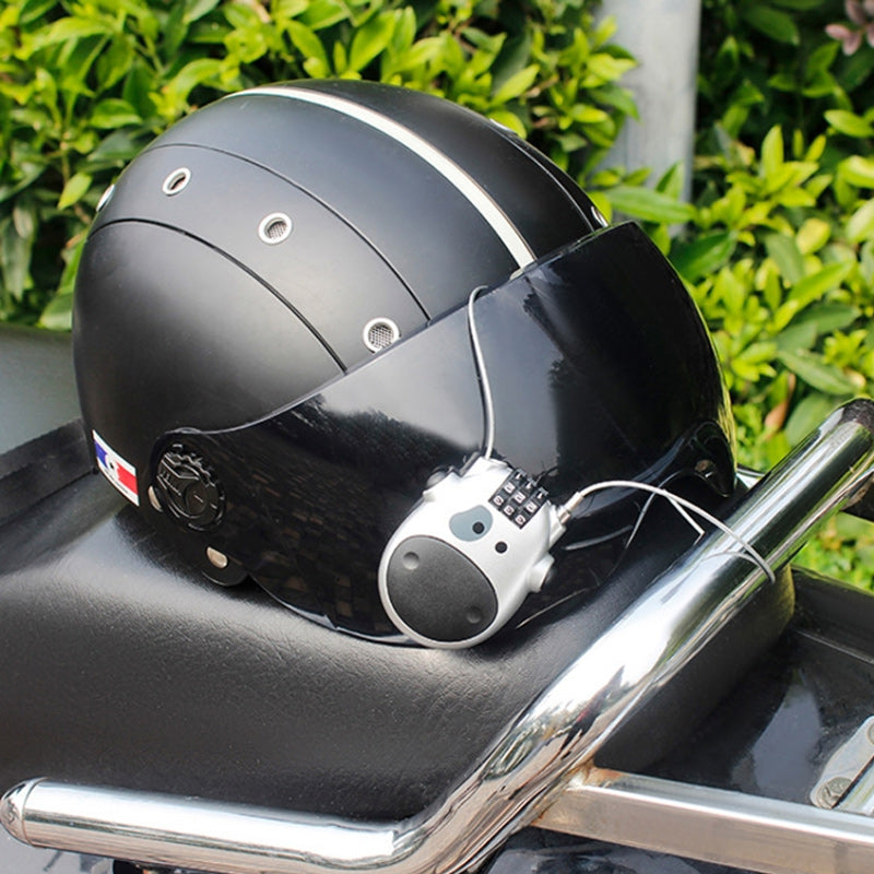 Retractable 3-Digit Combination Bike Lock