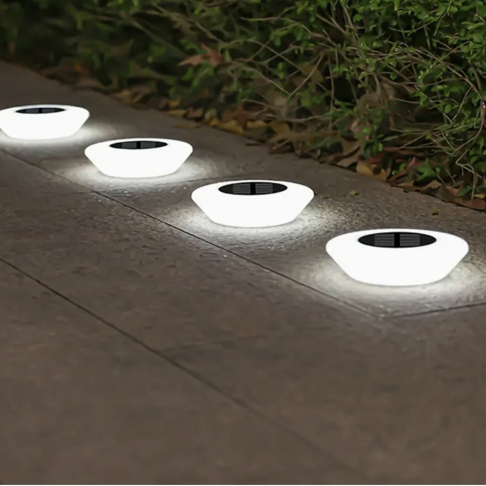 Solar-Powered LED Pathway Lights with Automatic Illumination